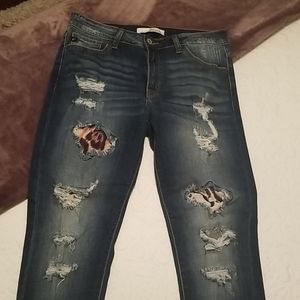 Jeans with print detail
